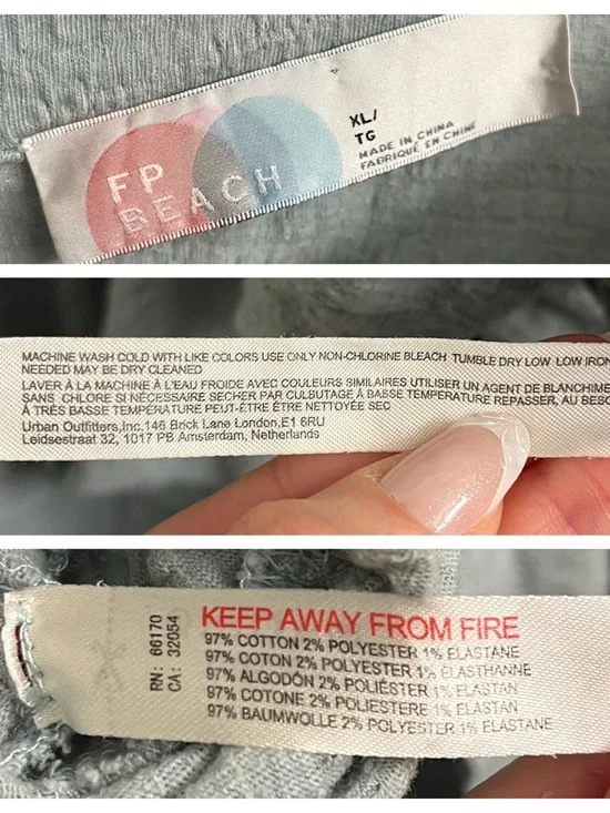 Free People Beach Beyond Obsessed Romper Seaspray Size XL - Picture 11 of 12